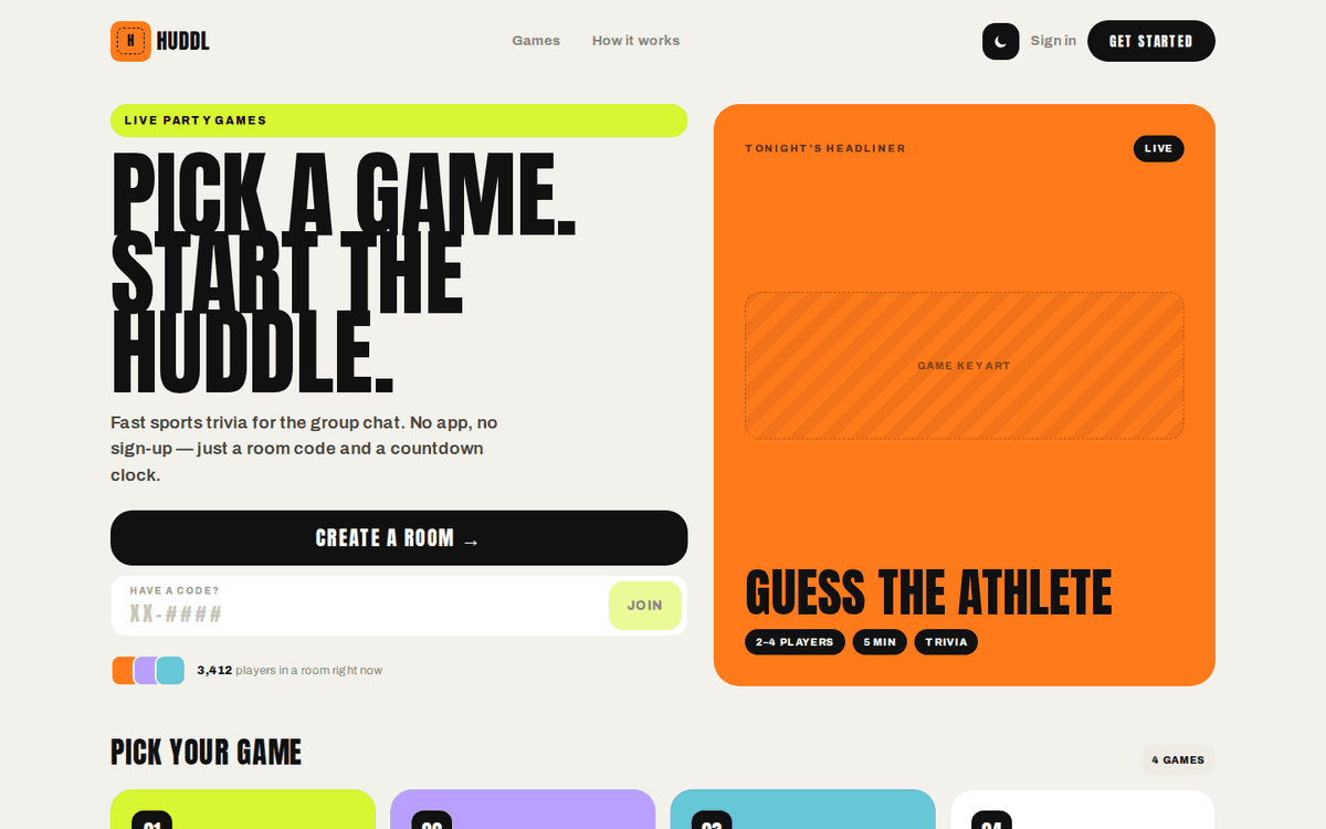 Huddl - Live Party Games