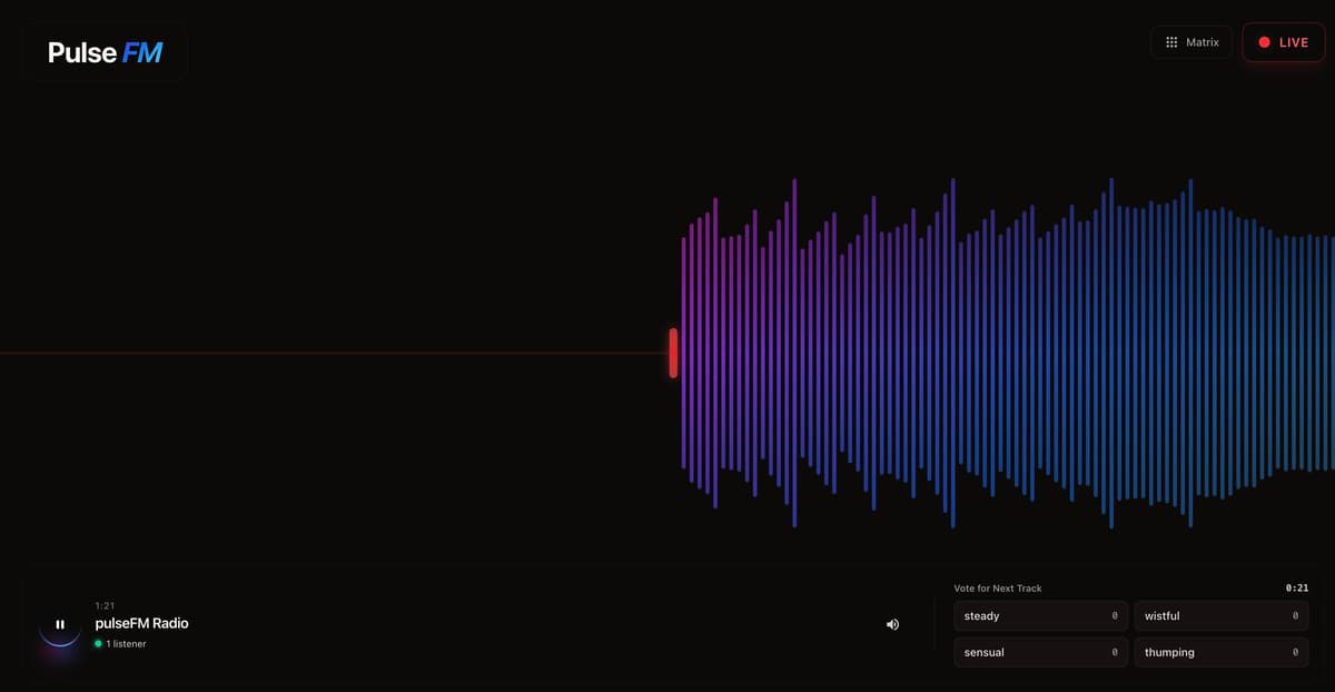 PulseFM - AI Lofi Radio